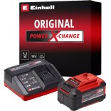 CARREGADOR + BATERIA DE 5,2 Ah EINHELL POWER CHANGE STARTER KIT